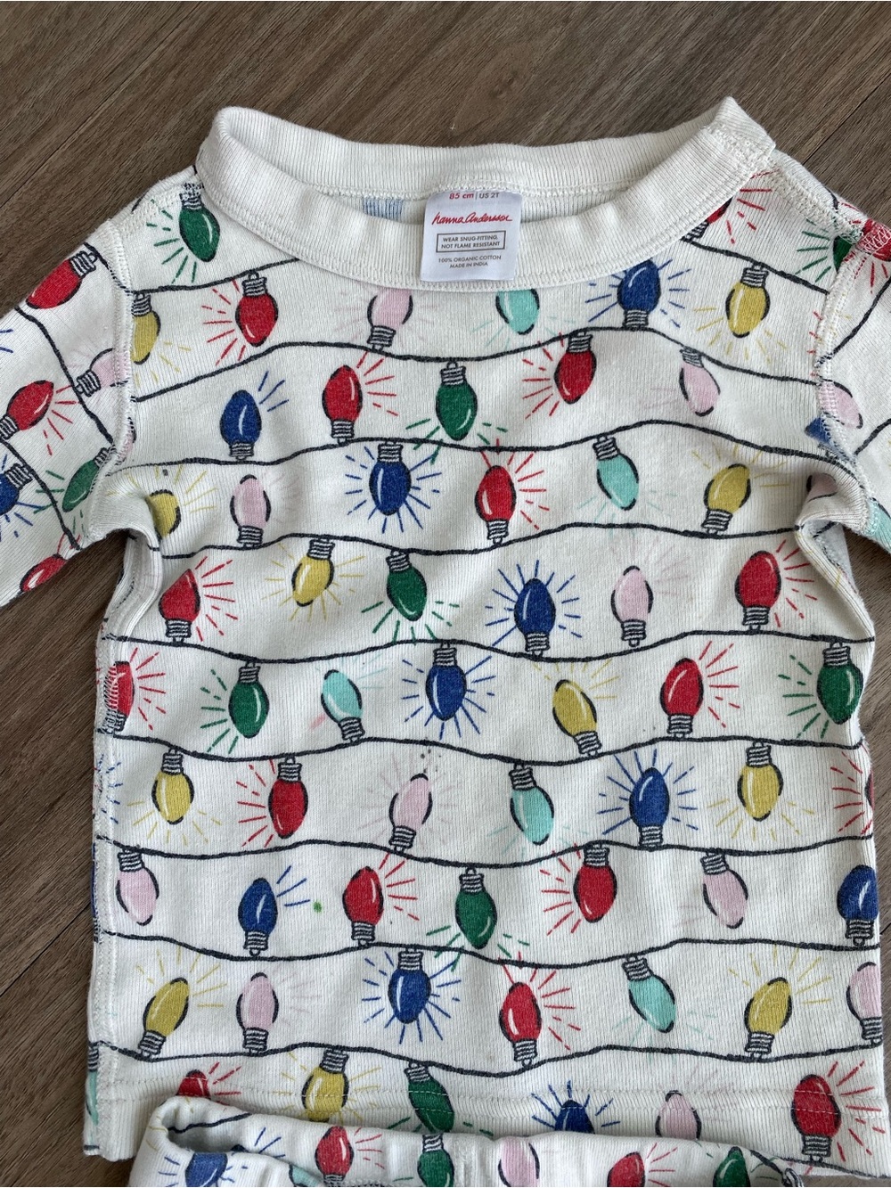 Hannah Andersson Christmas Lights Pajamas - Picture 3 of 3